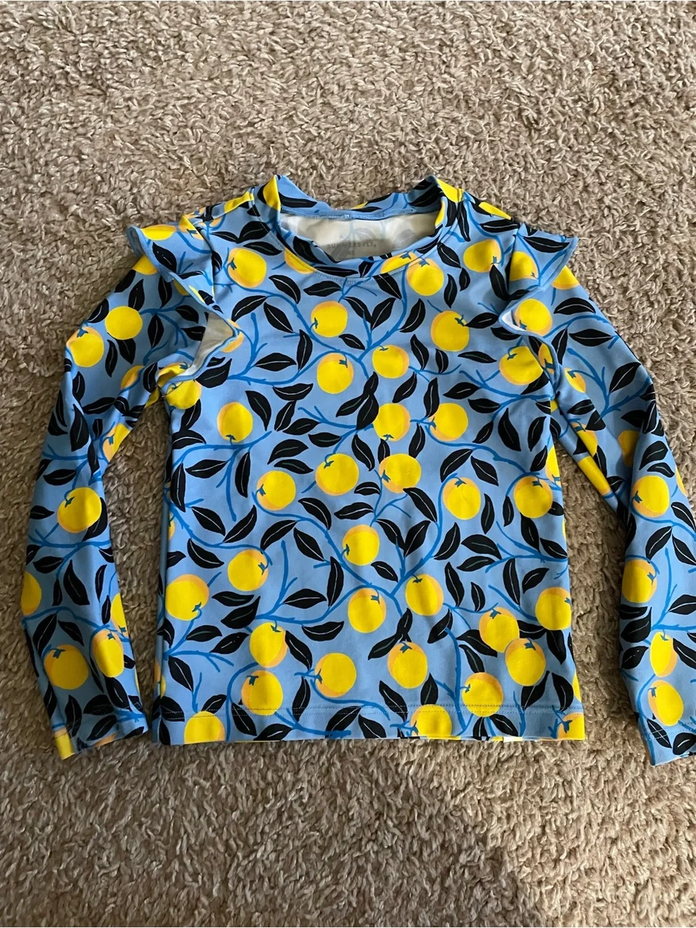 Girl’s Summersalt lemon print Rashguard